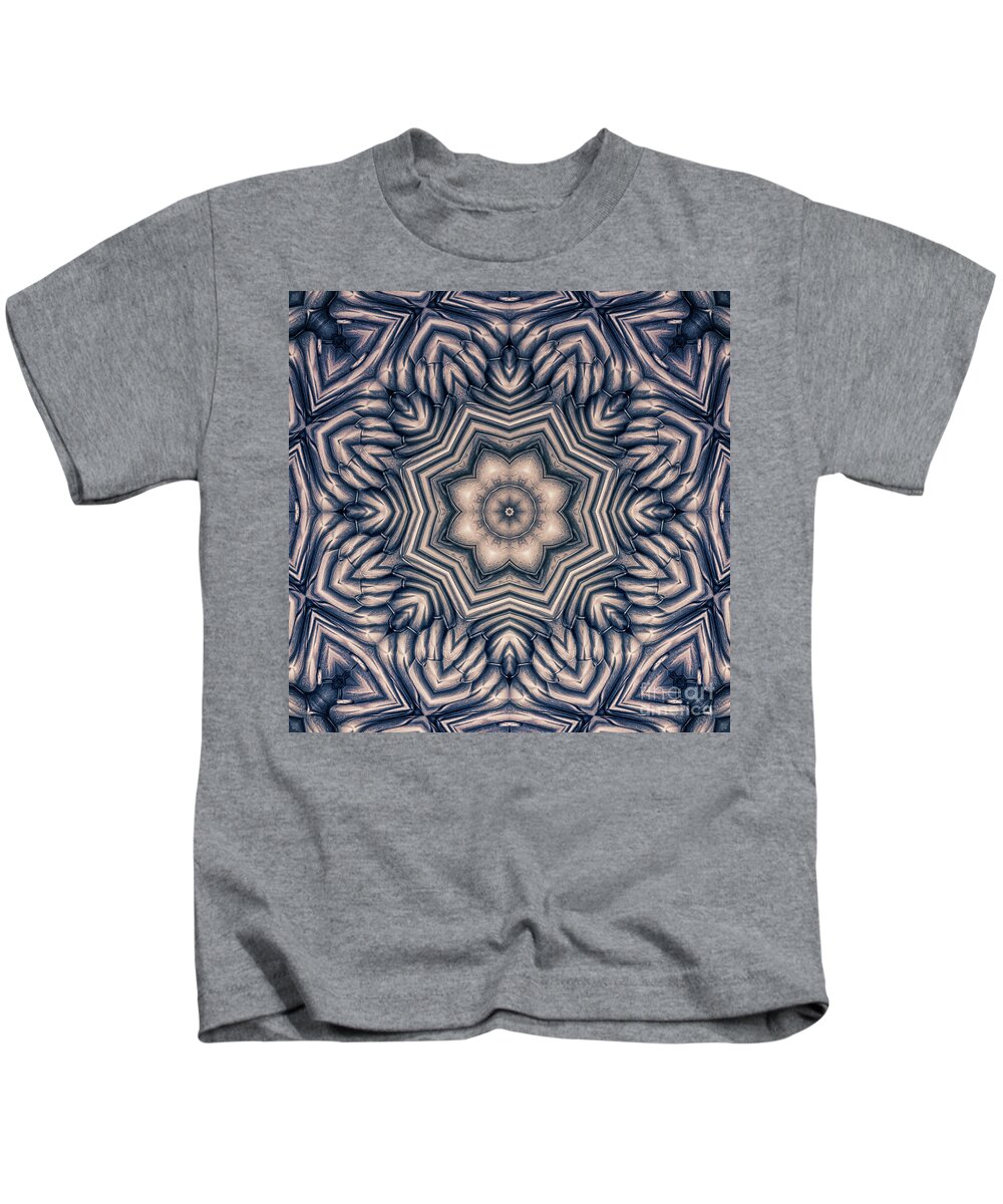 Floral Kids T-Shirt featuring the digital art Shape of a Flower by Phil Perkins