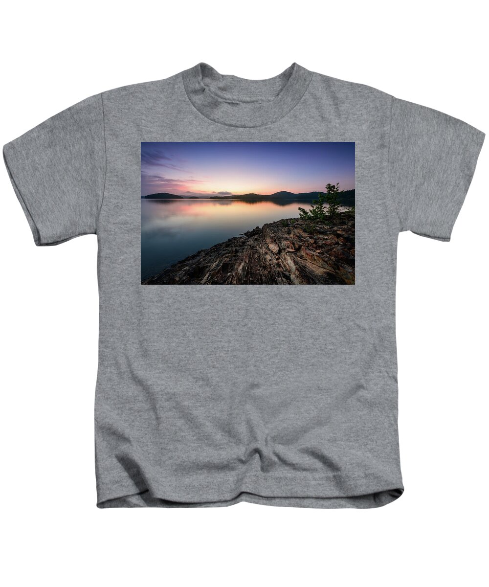 Beaver Bend Kids T-Shirt featuring the photograph Shimmery by Michael Scott