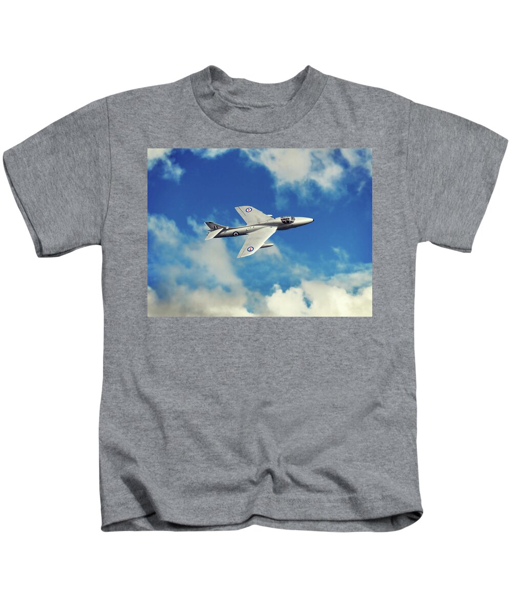 Aeroplane Kids T-Shirt featuring the photograph Silver Bird by Martyn Boyd