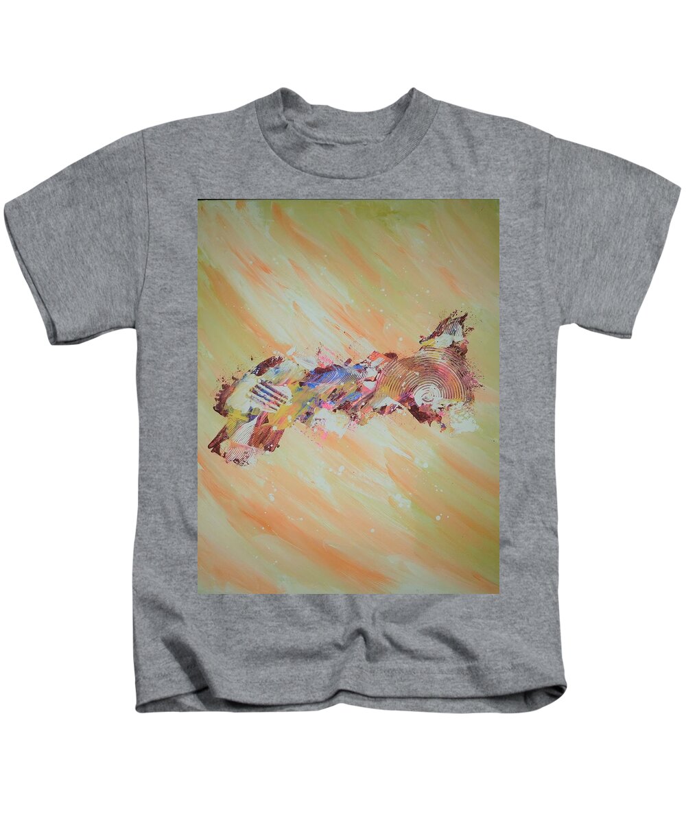  Kids T-Shirt featuring the painting Sorbet by Samantha Latterner