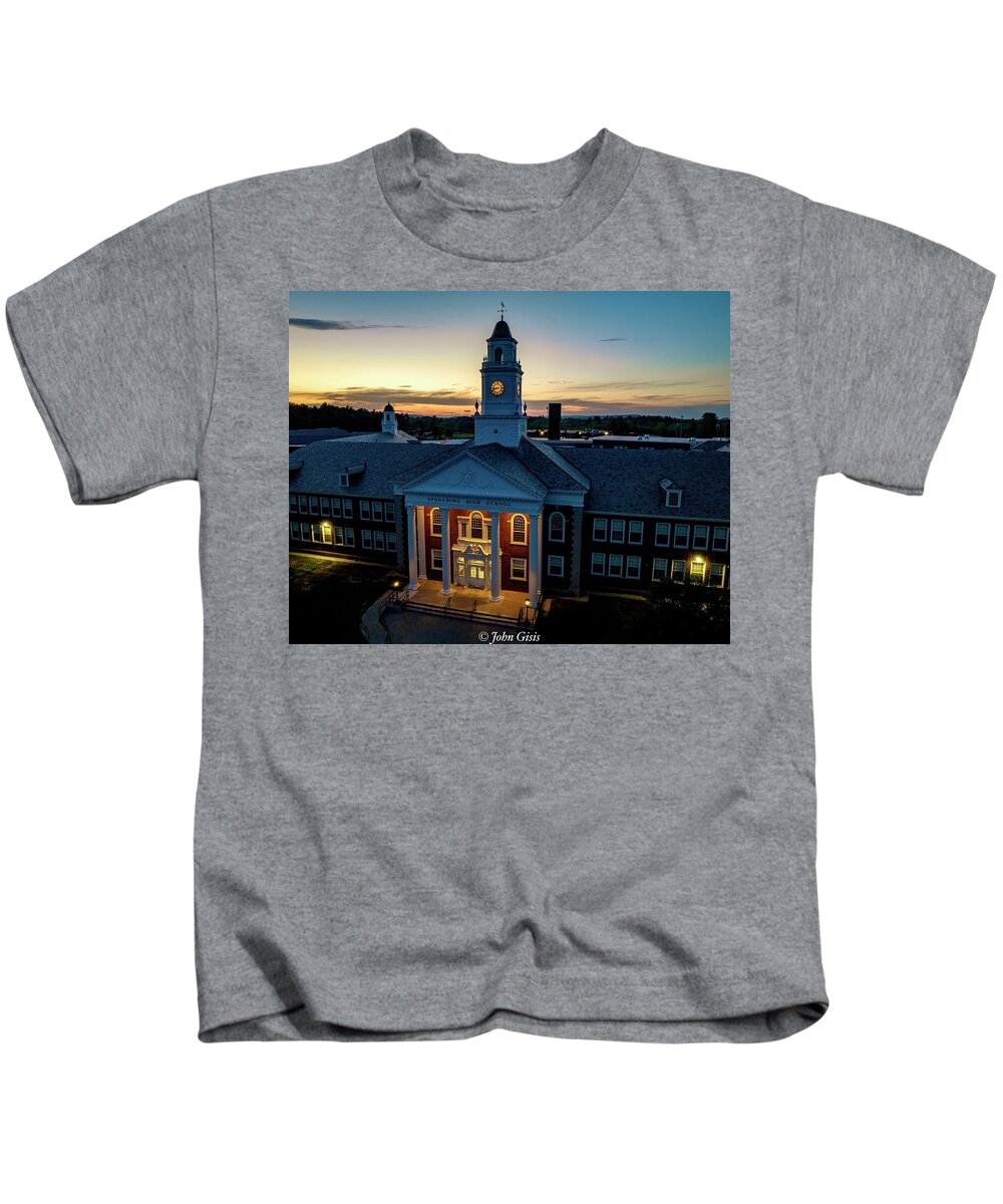  Kids T-Shirt featuring the photograph Spaulding High School by John Gisis