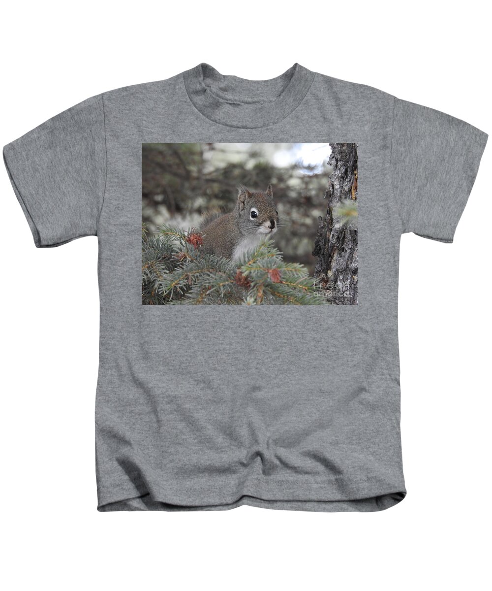 Squirrel Kids T-Shirt featuring the photograph Squirrel by Nicola Finch