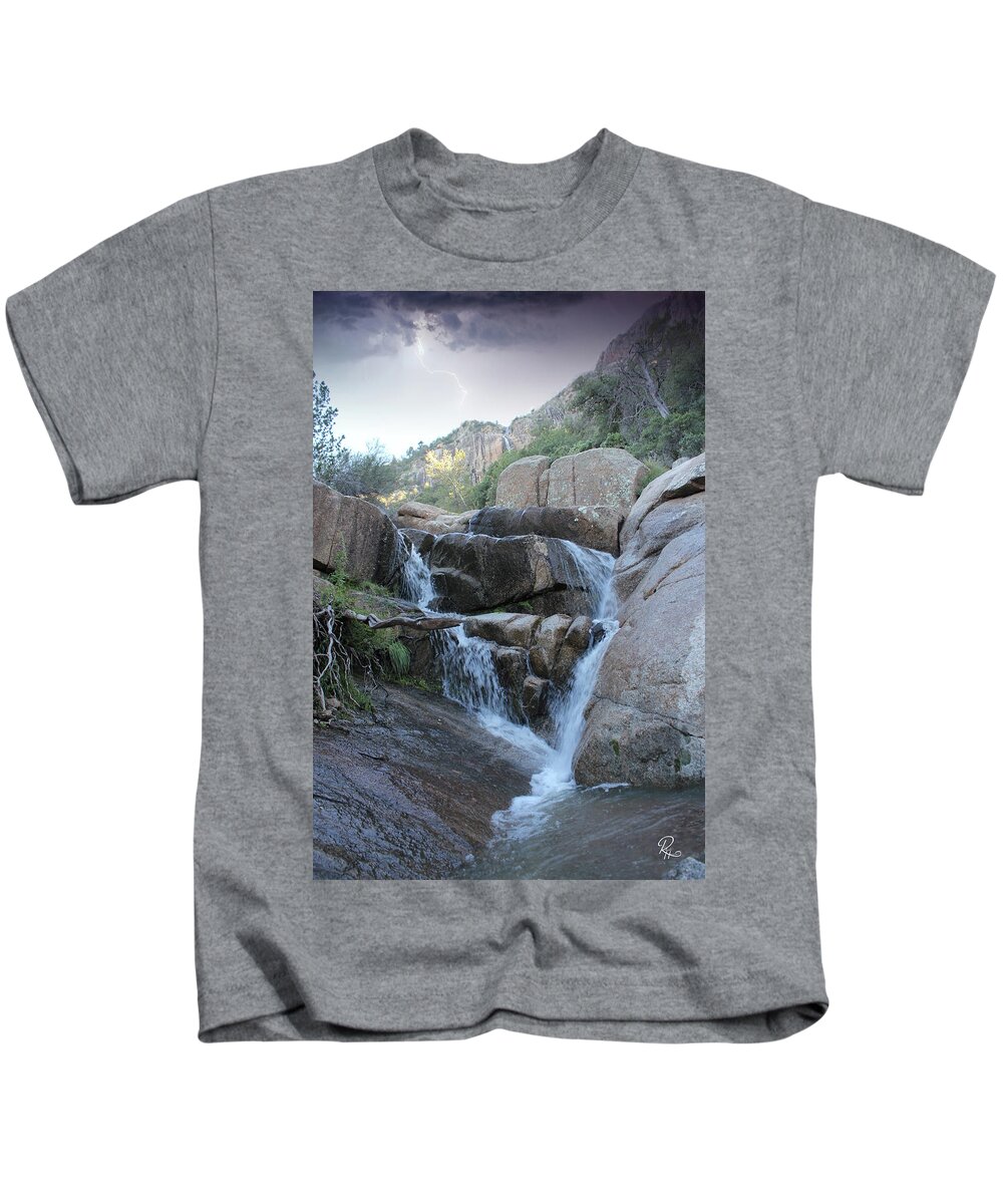Fine Art Kids T-Shirt featuring the photograph Storm In The Canyon by Robert Harris