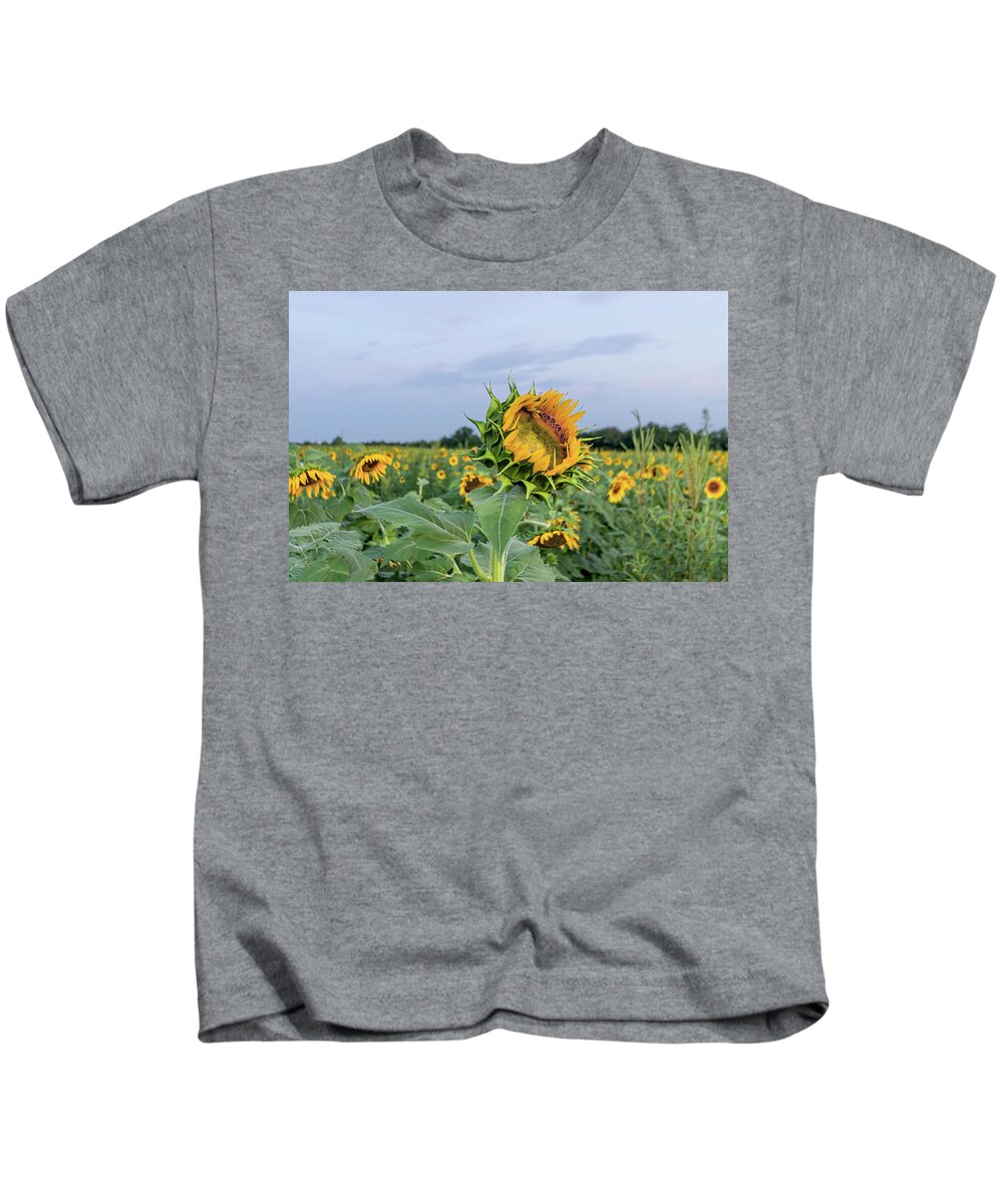 Sunflower Kids T-Shirt featuring the photograph Sunflower King by John Kirkland