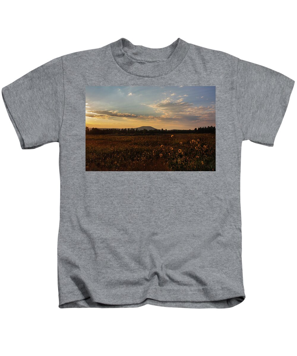 Sunset Kids T-Shirt featuring the photograph Incandescence by Laura Putman