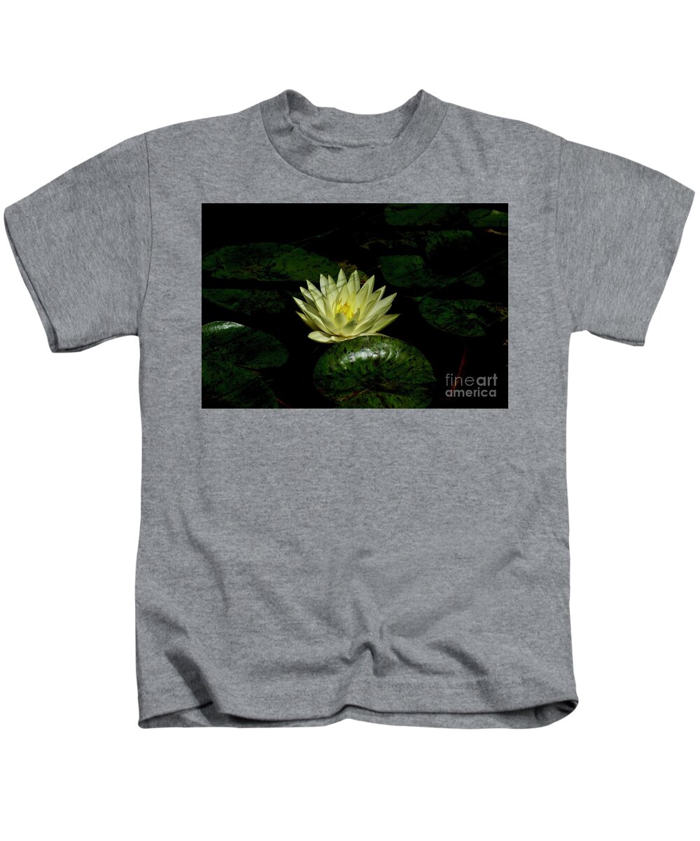 Waterlily Kids T-Shirt featuring the photograph Sunlite Water Lily by Margie Avellino
