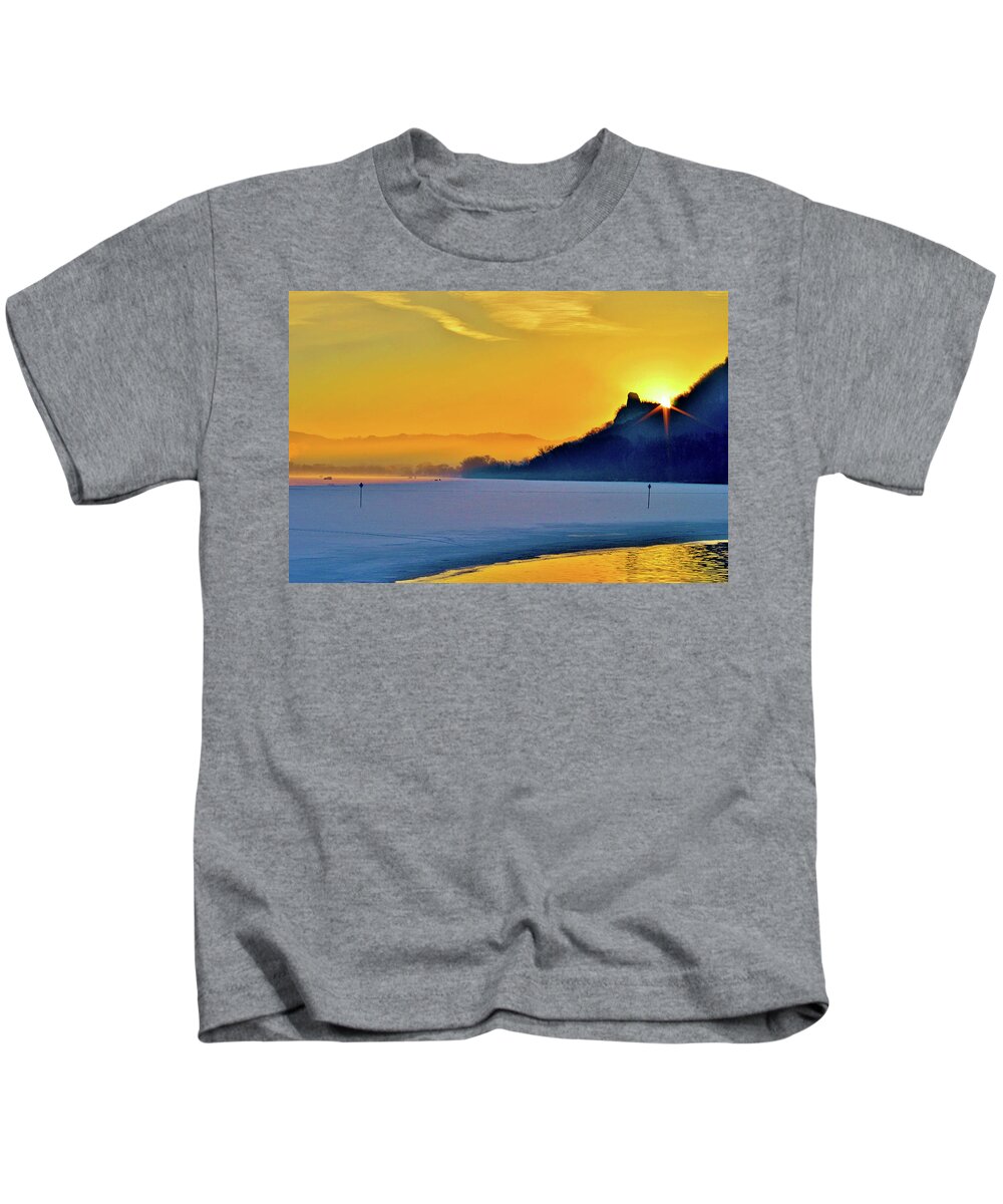 Winter Kids T-Shirt featuring the photograph Sunrise Sparkle by Susie Loechler