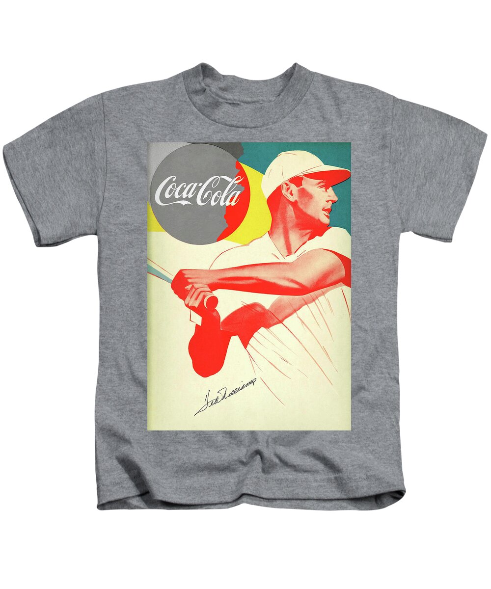 Ted Williams, Coca Cola, Boston Red Sox Kids T-Shirt by Thomas Pollart -  Pixels