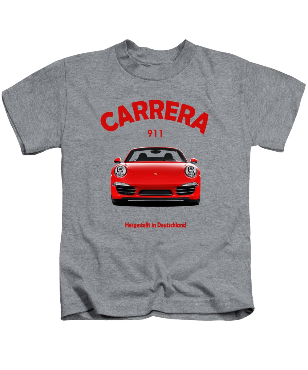 Porsche 911 Kids T-Shirt featuring the photograph The 911 Carrera Face by Mark Rogan