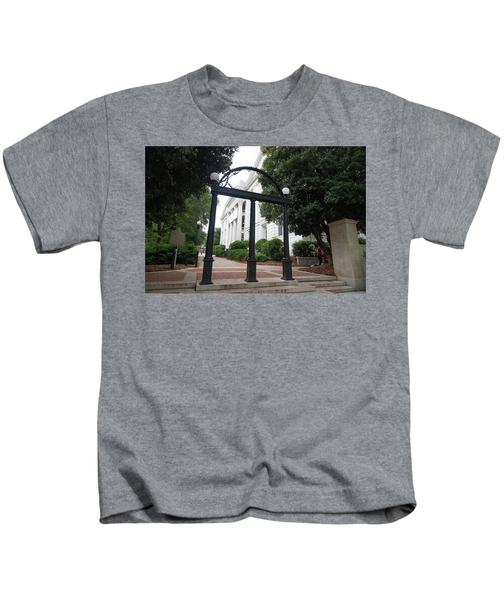 Athens Georgia Kids T-Shirt featuring the photograph The Arch at the University of Georgia by Eldon McGraw