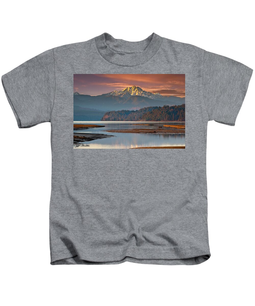 Bay Kids T-Shirt featuring the photograph The Brothers from Hood Canal by Jeff Goulden