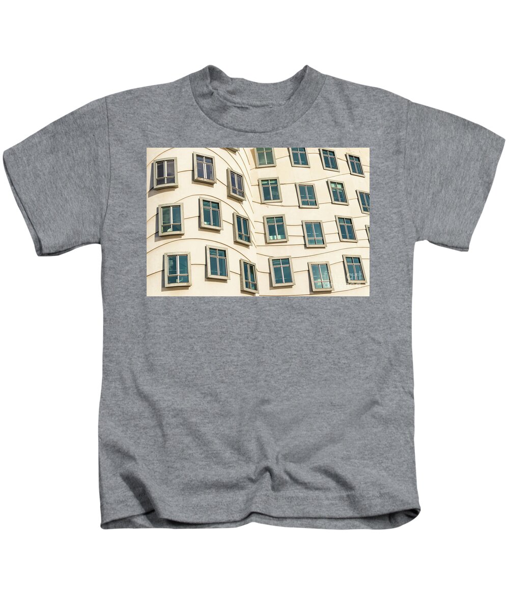 Prague Kids T-Shirt featuring the photograph The Dancing house, Prague by Neale And Judith Clark