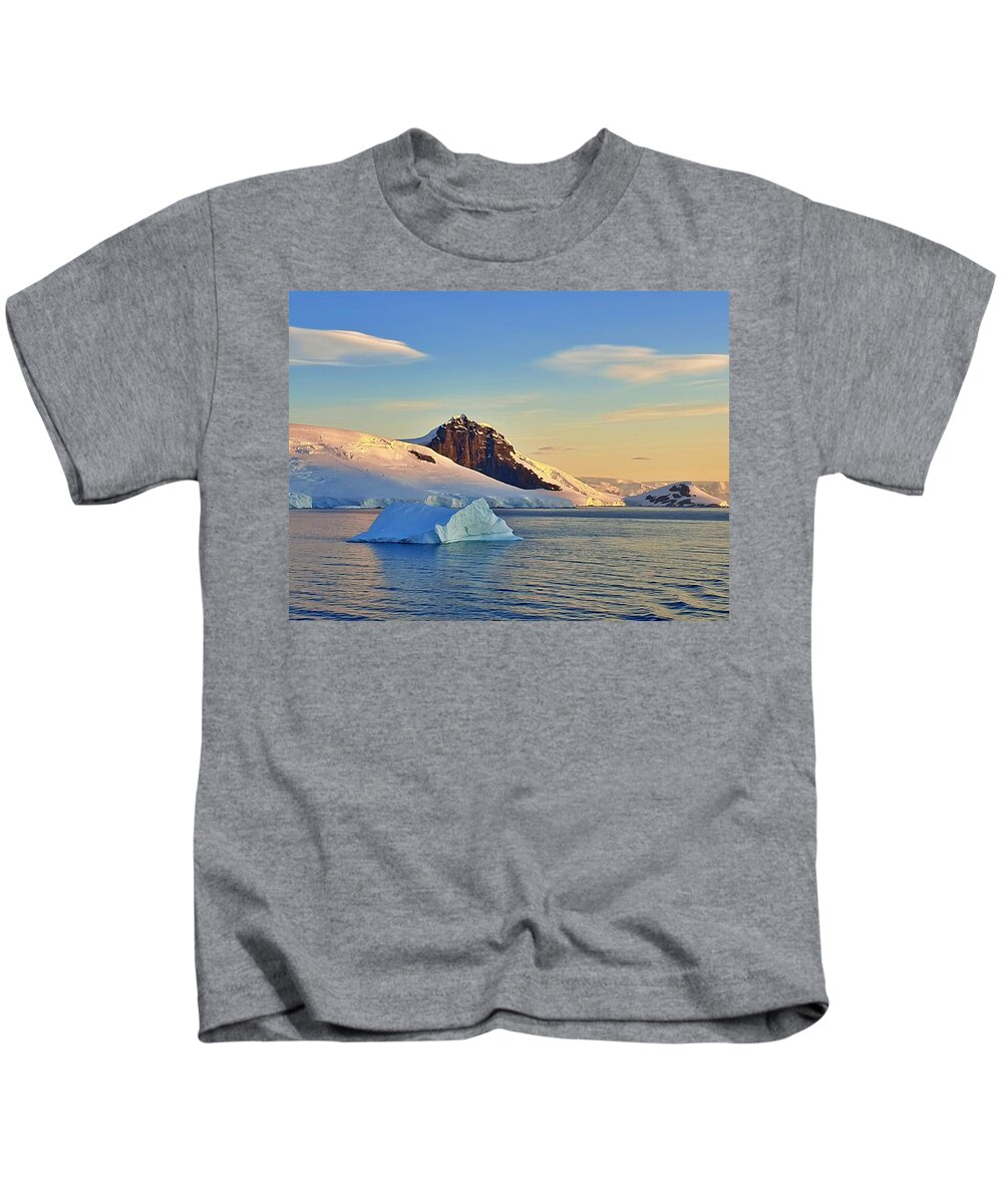 Antarctica Kids T-Shirt featuring the photograph The Little Iceberg by Andrea Whitaker