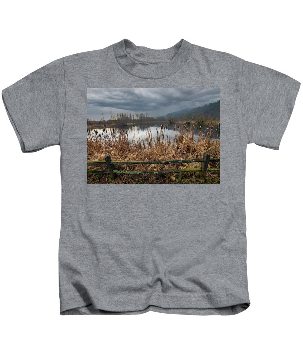 Pond Kids T-Shirt featuring the photograph The Pond by Jerry Cahill