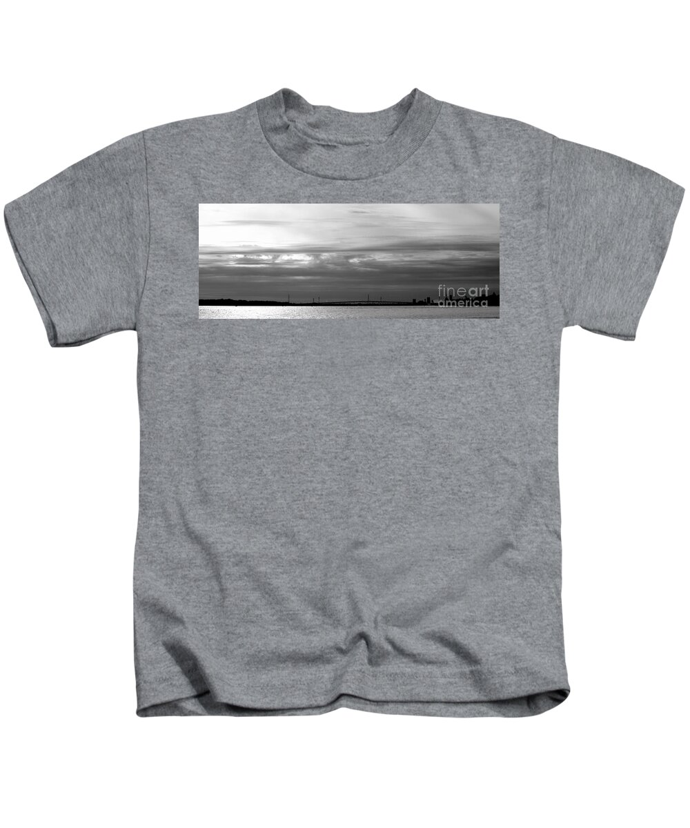 B N Kids T-Shirt featuring the photograph Those Clouds over the Upper Niagara River by Tony Lee