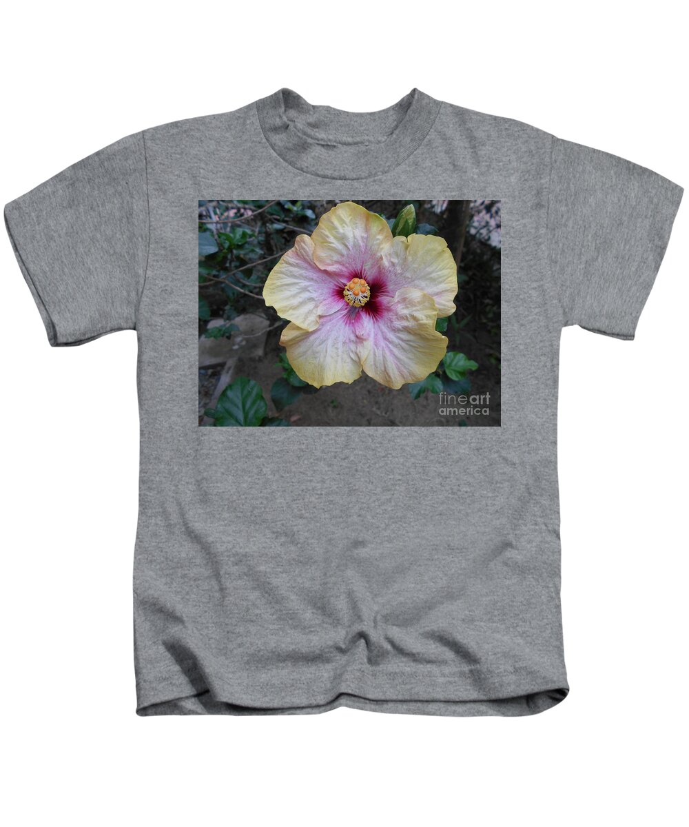 Flower Kids T-Shirt featuring the photograph Tinges of Purple by Nancy Graham