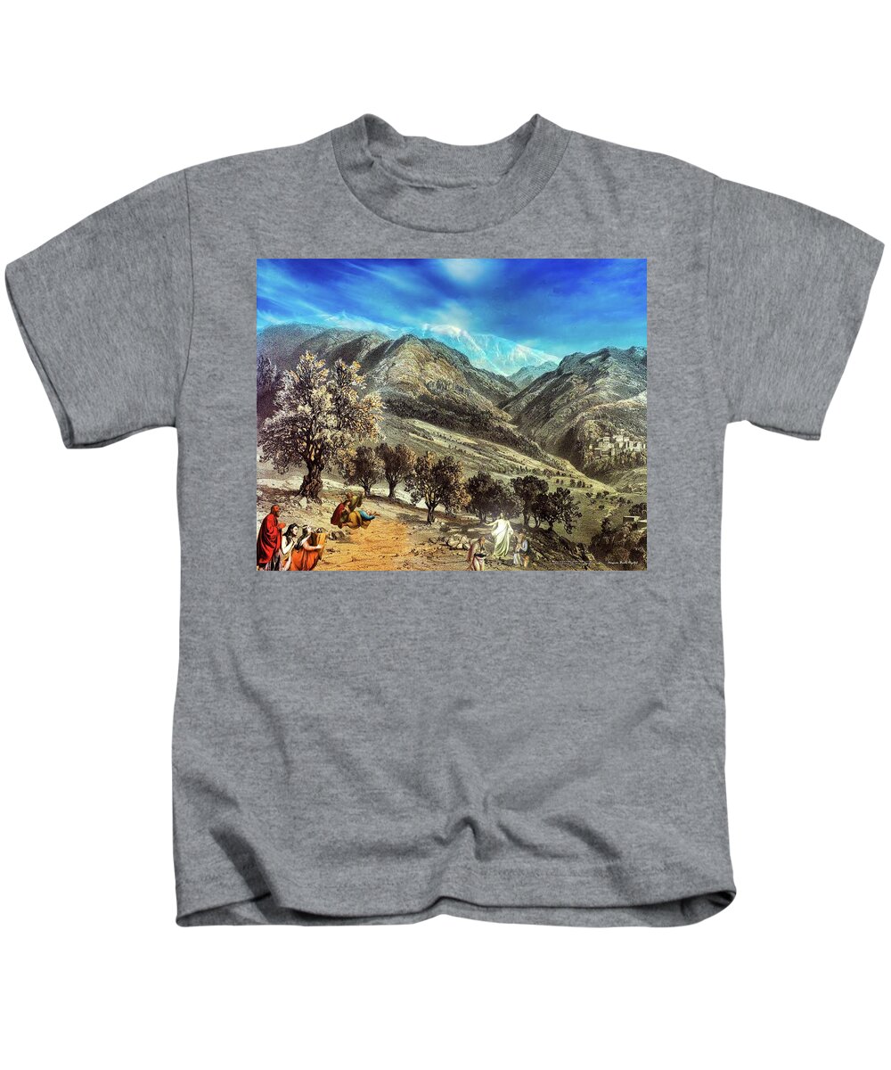 Jesus Kids T-Shirt featuring the digital art Tranfiguration by Norman Brule