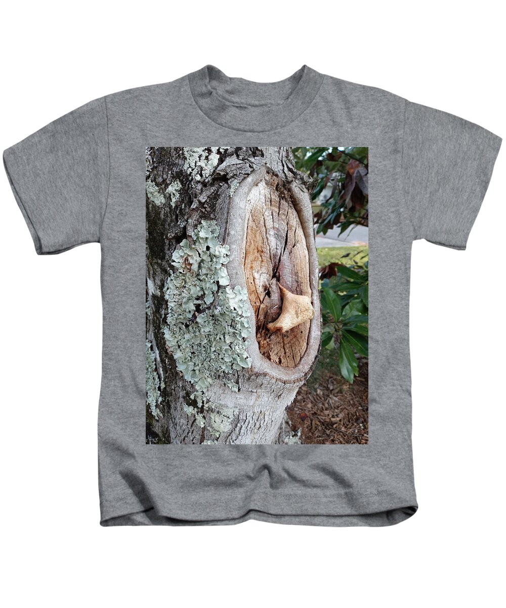  Kids T-Shirt featuring the photograph Tree Scar by Heather E Harman
