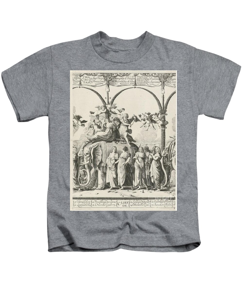 Triomftocht van Willem van Oranje, plaat b, Cornelis van Kittensteyn, after Pietersz. Buytewe Kids T-Shirt by Shop Ability -