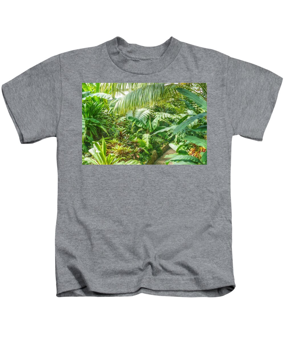 Tropical Kids T-Shirt featuring the photograph Tropical Garden by Susan Hope Finley