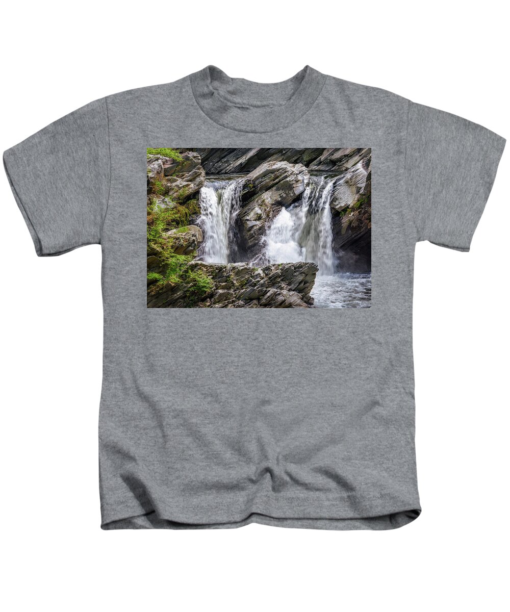 Landscape Kids T-Shirt featuring the photograph Twin Falls Upper Level by Mike Whalen
