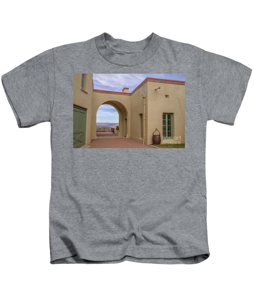 Jerome Kids T-Shirt featuring the photograph Verde valley view by Darrell Foster