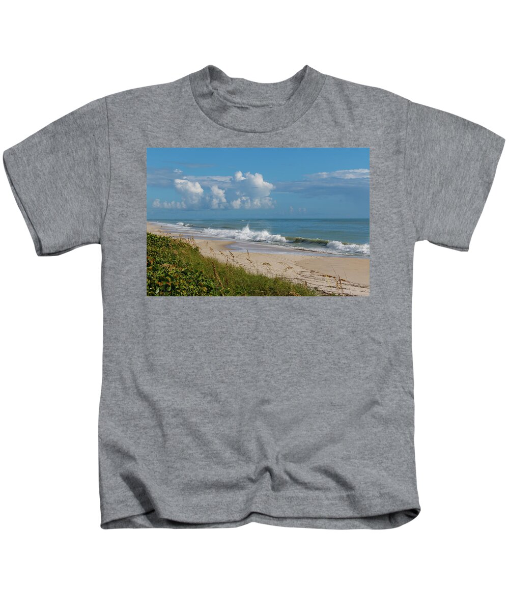 Beach Kids T-Shirt featuring the photograph Vero Beach by Les Greenwood