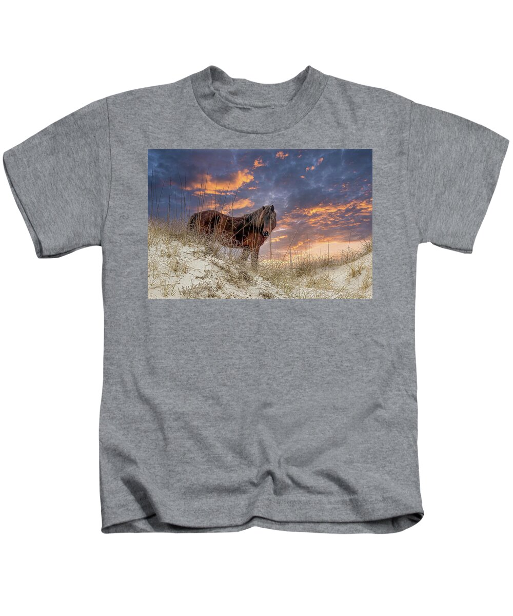 Beach Kids T-Shirt featuring the photograph Wildfire by Pete Federico