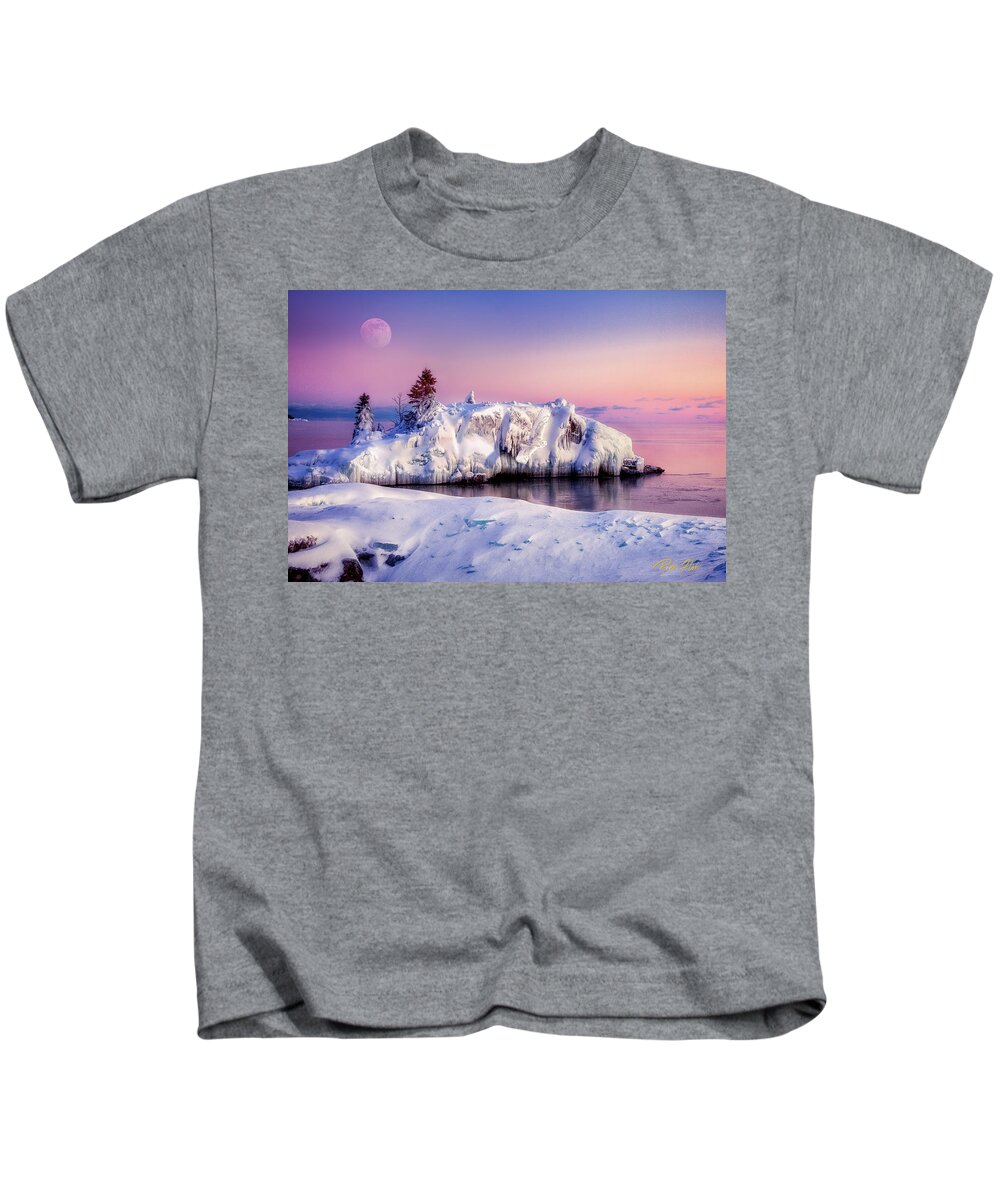 Snowy Owl Kids T-Shirt featuring the photograph Winter's Phantom by Rikk Flohr