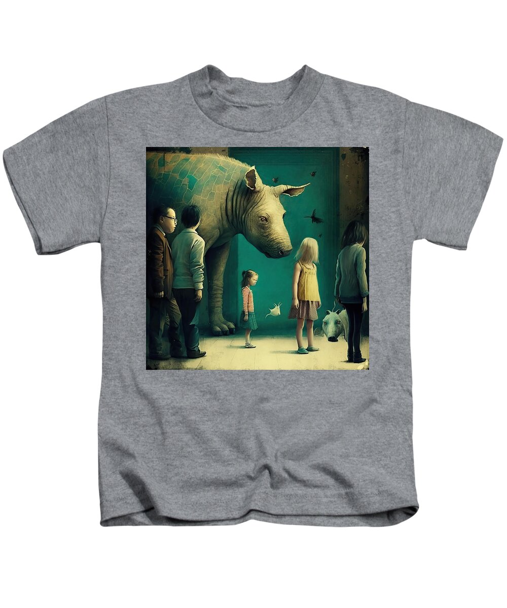 Surreal Kids T-Shirt featuring the digital art World of fantasy No.10 by My Head Cinema