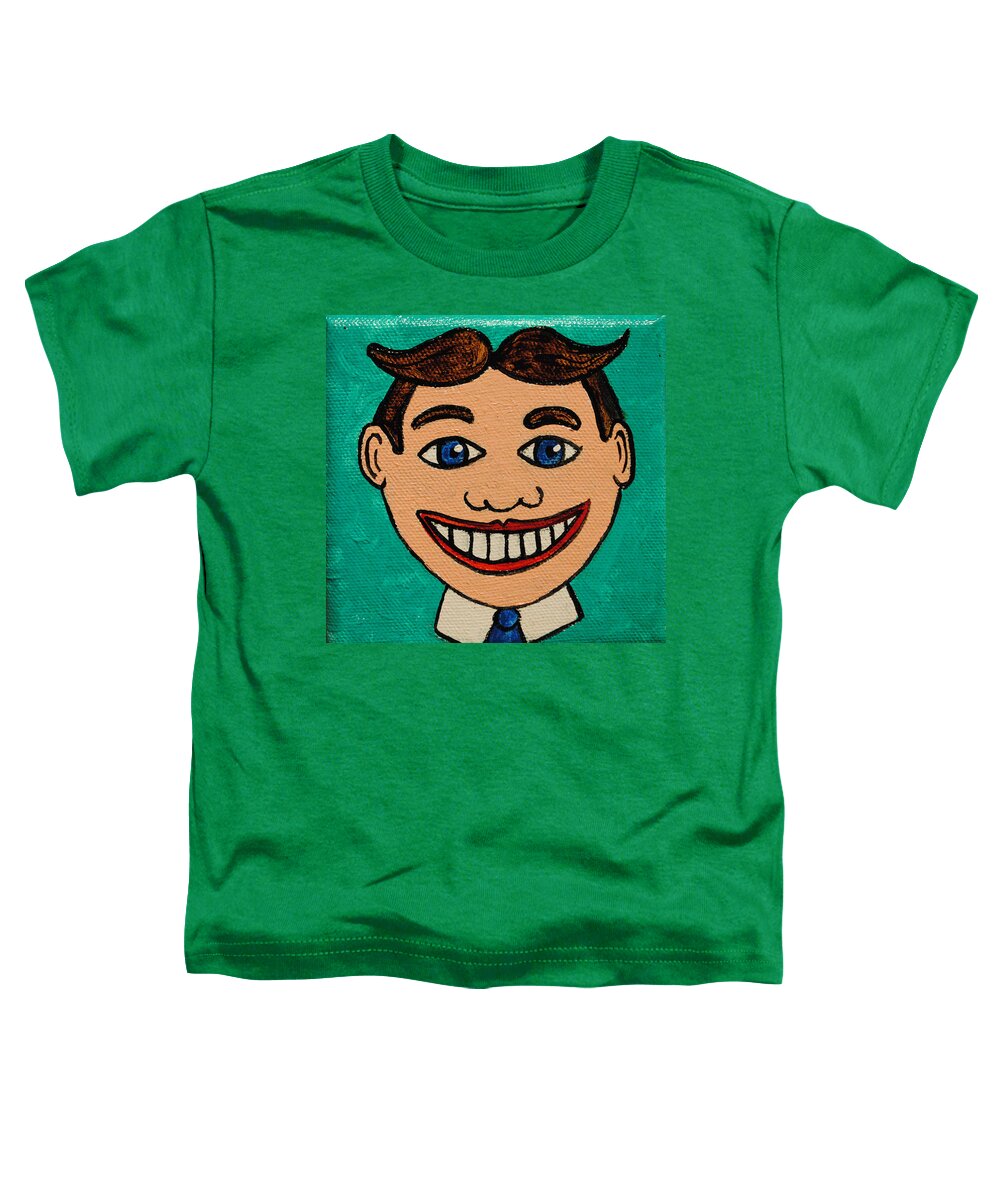 Tillie Toddler T-Shirt featuring the painting Another Happy Face by Patricia Arroyo