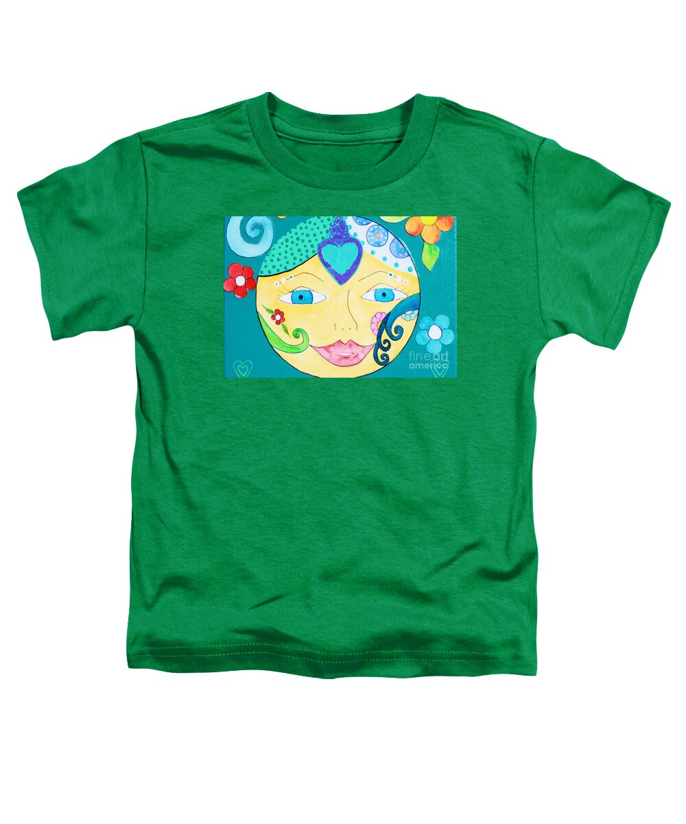 Sun Toddler T-Shirt featuring the painting Heart Sun by Melinda Etzold