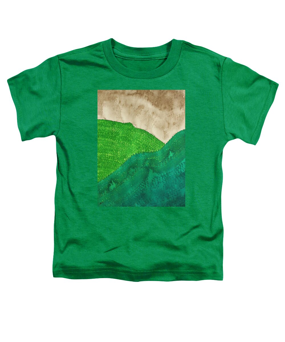 Storm Toddler T-Shirt featuring the painting Highland Storm original painting by Sol Luckman