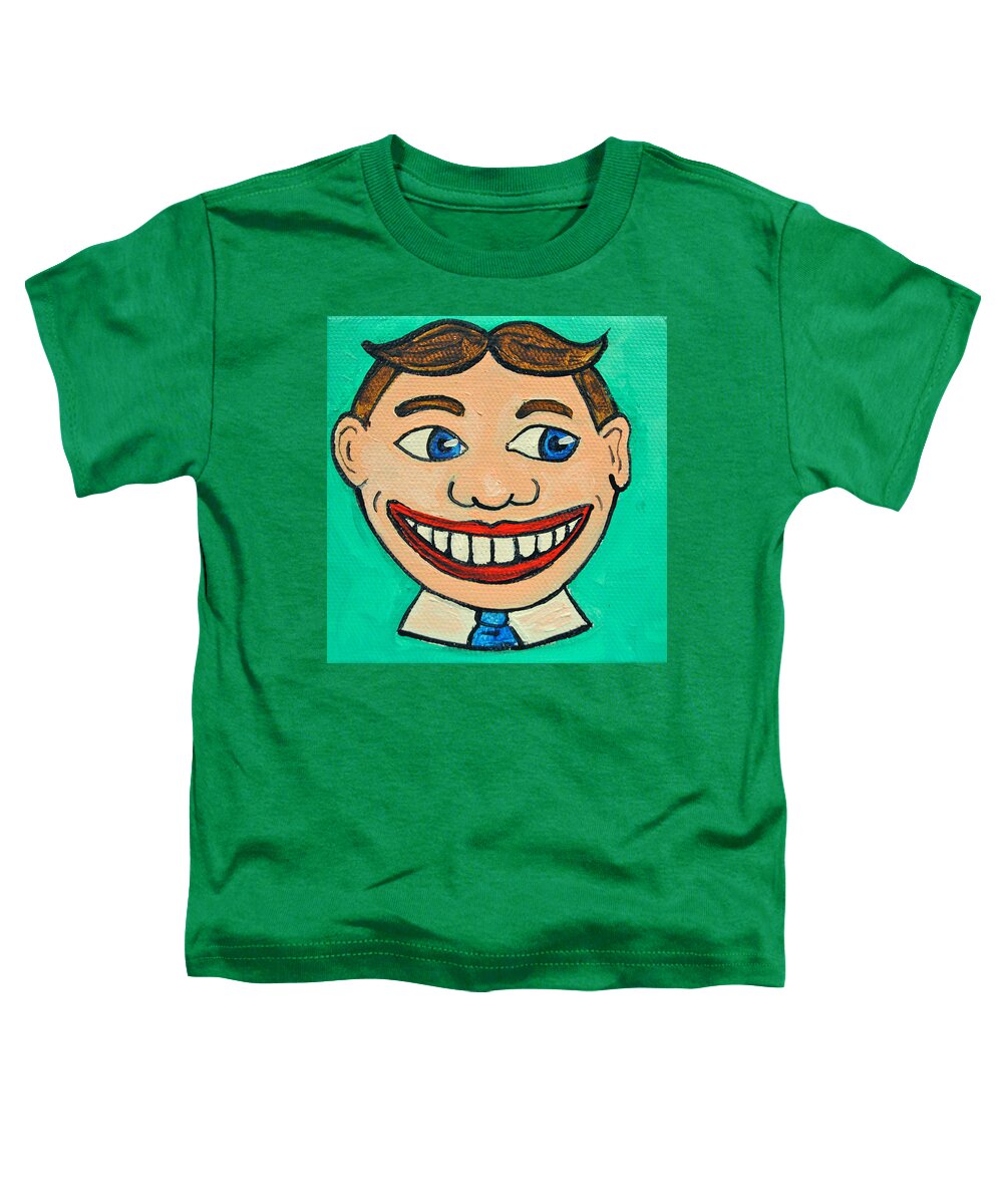 Tillie Toddler T-Shirt featuring the painting Lookin right Tillie by Patricia Arroyo