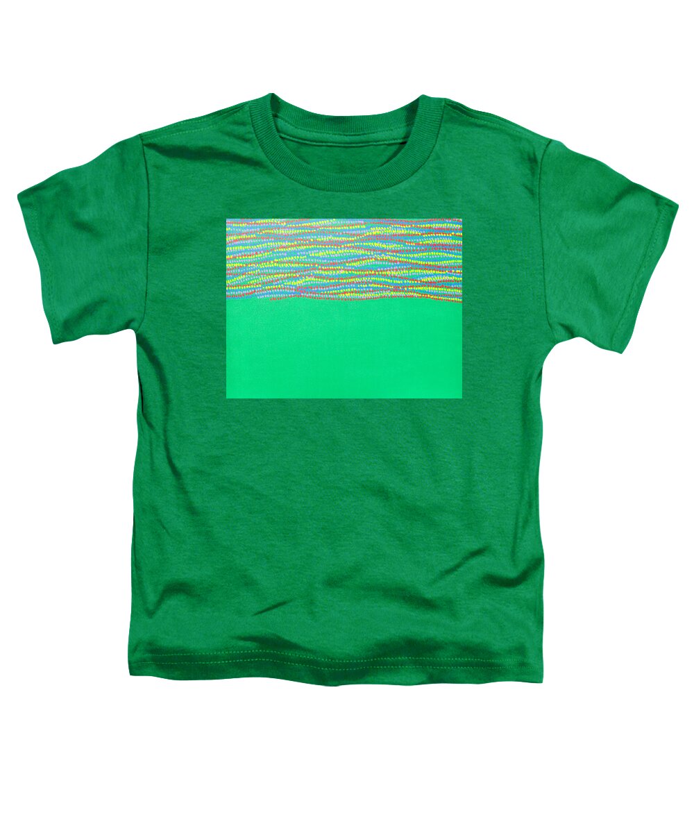 Green Toddler T-Shirt featuring the painting Nature 2 by Kyung Hee Hogg