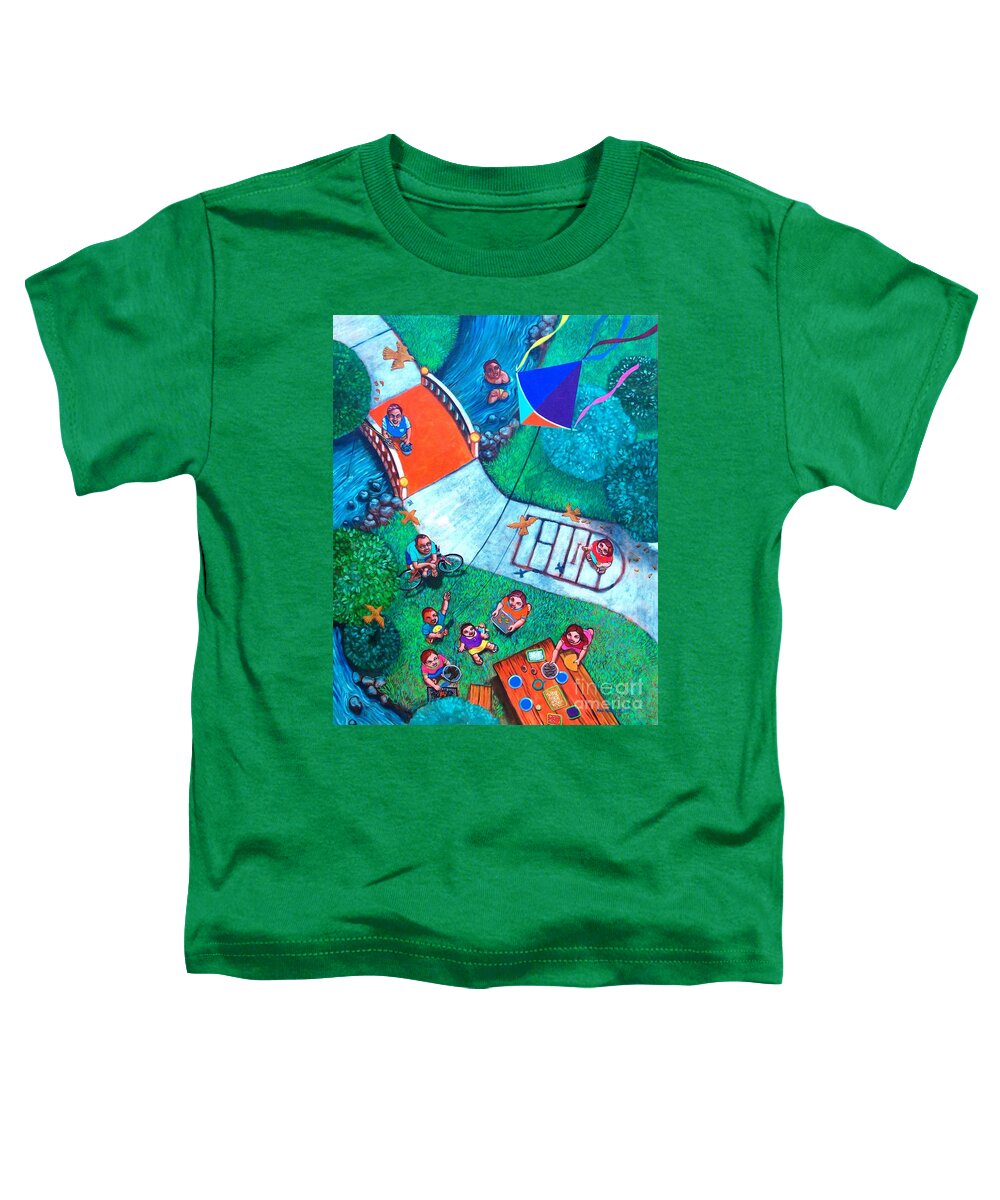 Paul Hilario Toddler T-Shirt featuring the painting One Fine Day by Paul Hilario