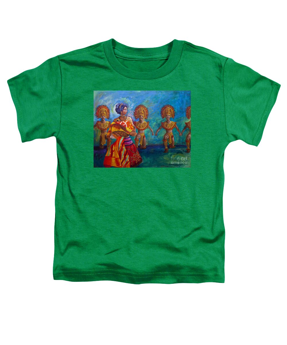 Dinagyang Toddler T-Shirt featuring the painting Paghidaet by Paul Hilario