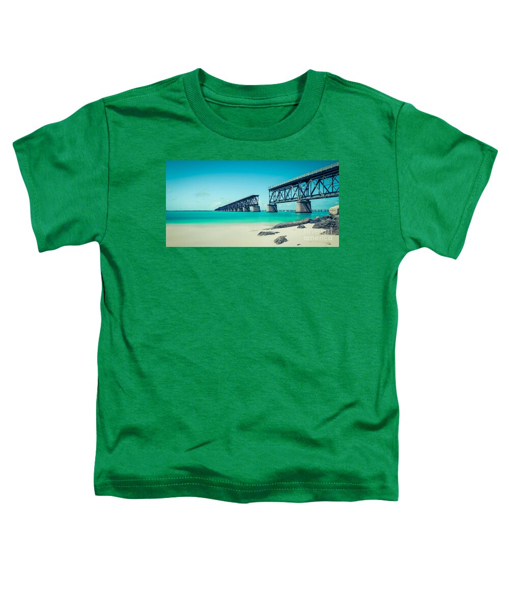 Atlantic Toddler T-Shirt featuring the photograph Bahia Hondas Railroad Bridge by Hannes Cmarits