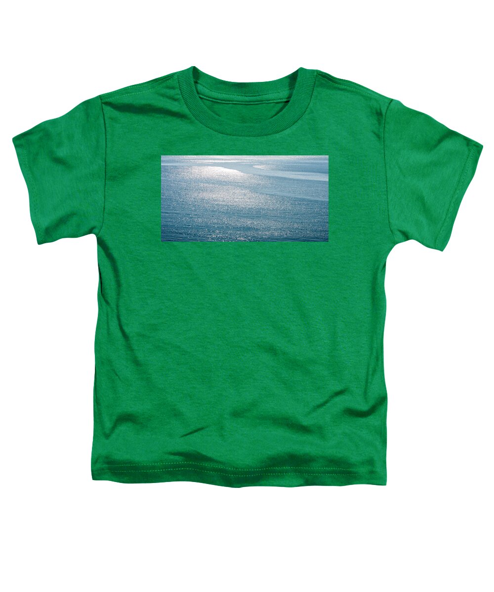 Ocean Toddler T-Shirt featuring the photograph Abstract blue sea water with ripples for background #1 by Michalakis Ppalis