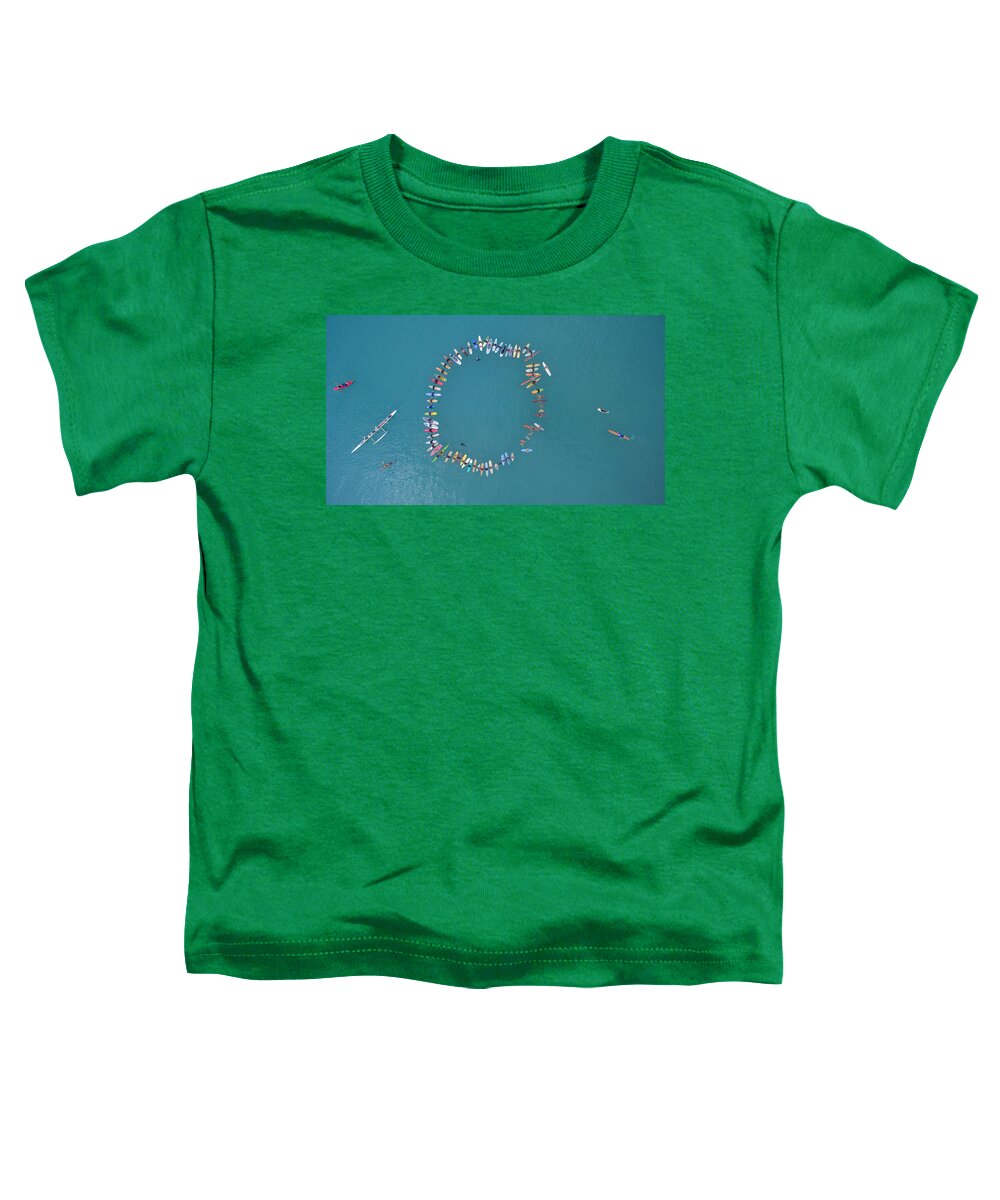 Above Toddler T-Shirt featuring the photograph Above the Paddle-Out by David Levy