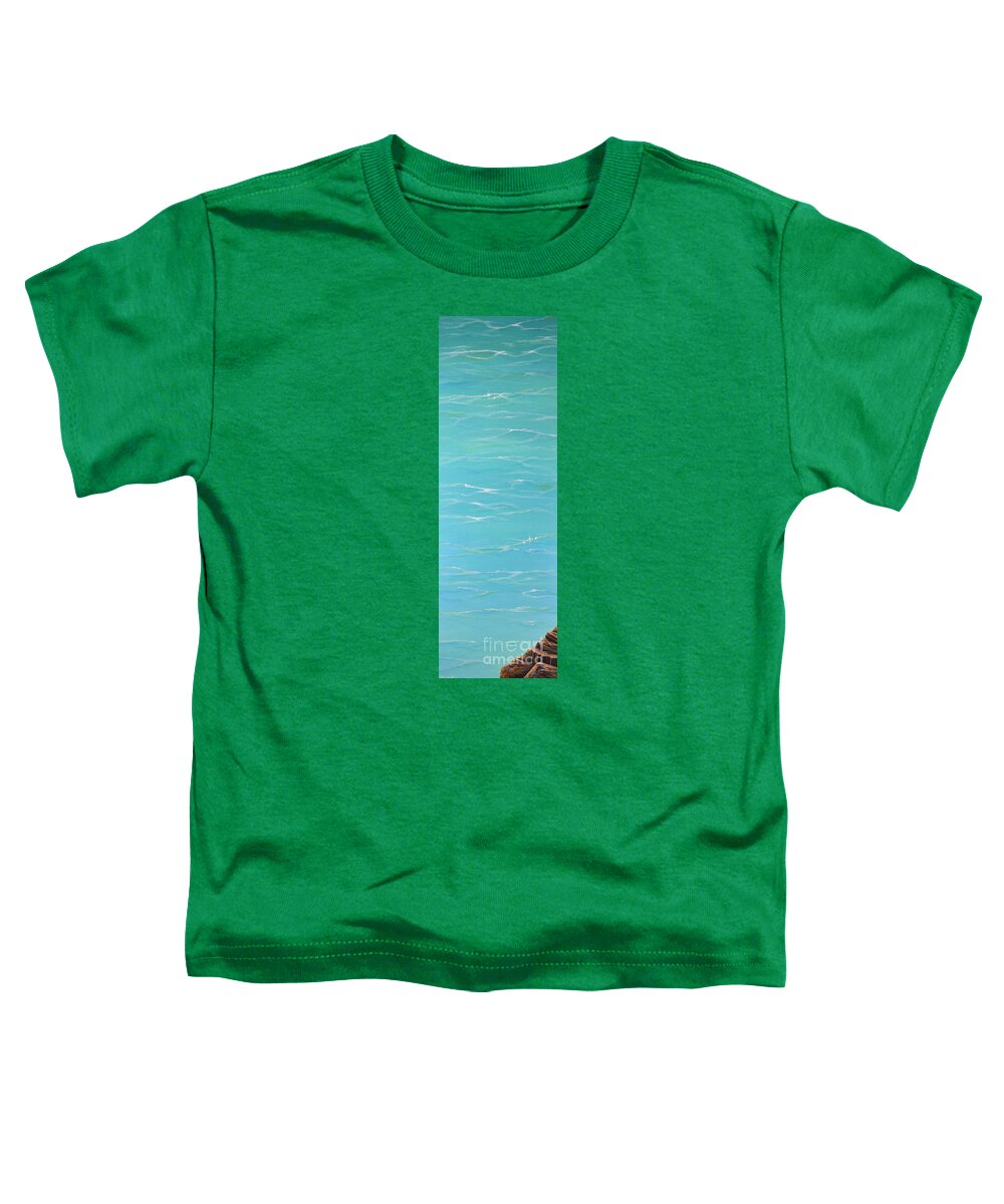 Water Toddler T-Shirt featuring the painting Calm Reflections by Mary Scott