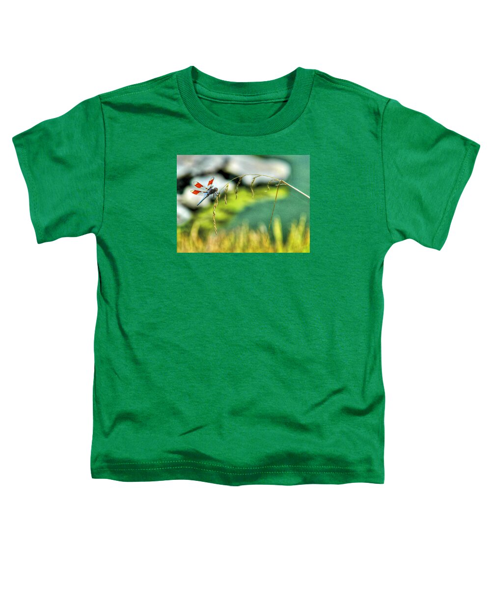 Bird Toddler T-Shirt featuring the photograph Dragonfly 3 by Sam Davis Johnson