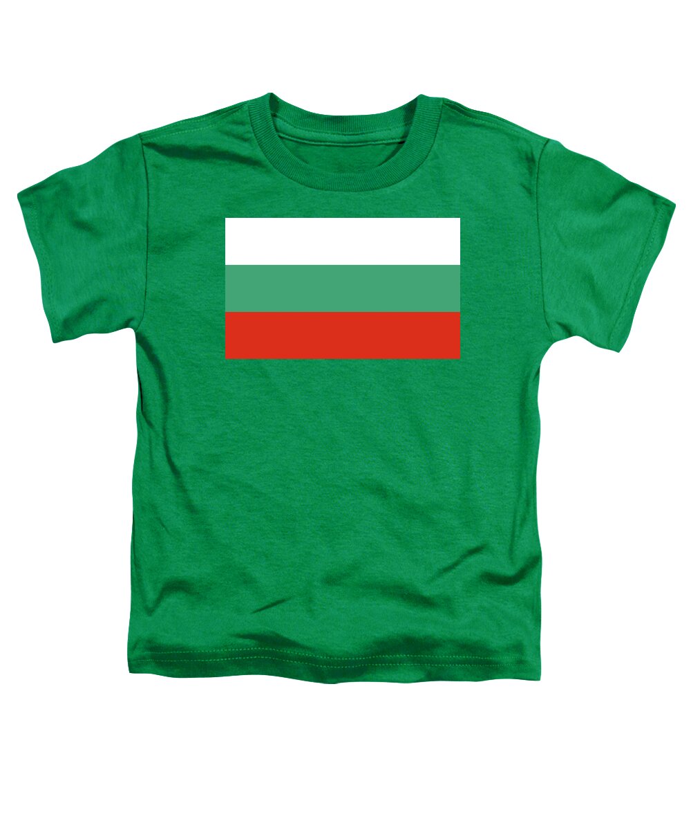 Bulgaria Toddler T-Shirt featuring the digital art Flag of Bulgaria by Roy Pedersen