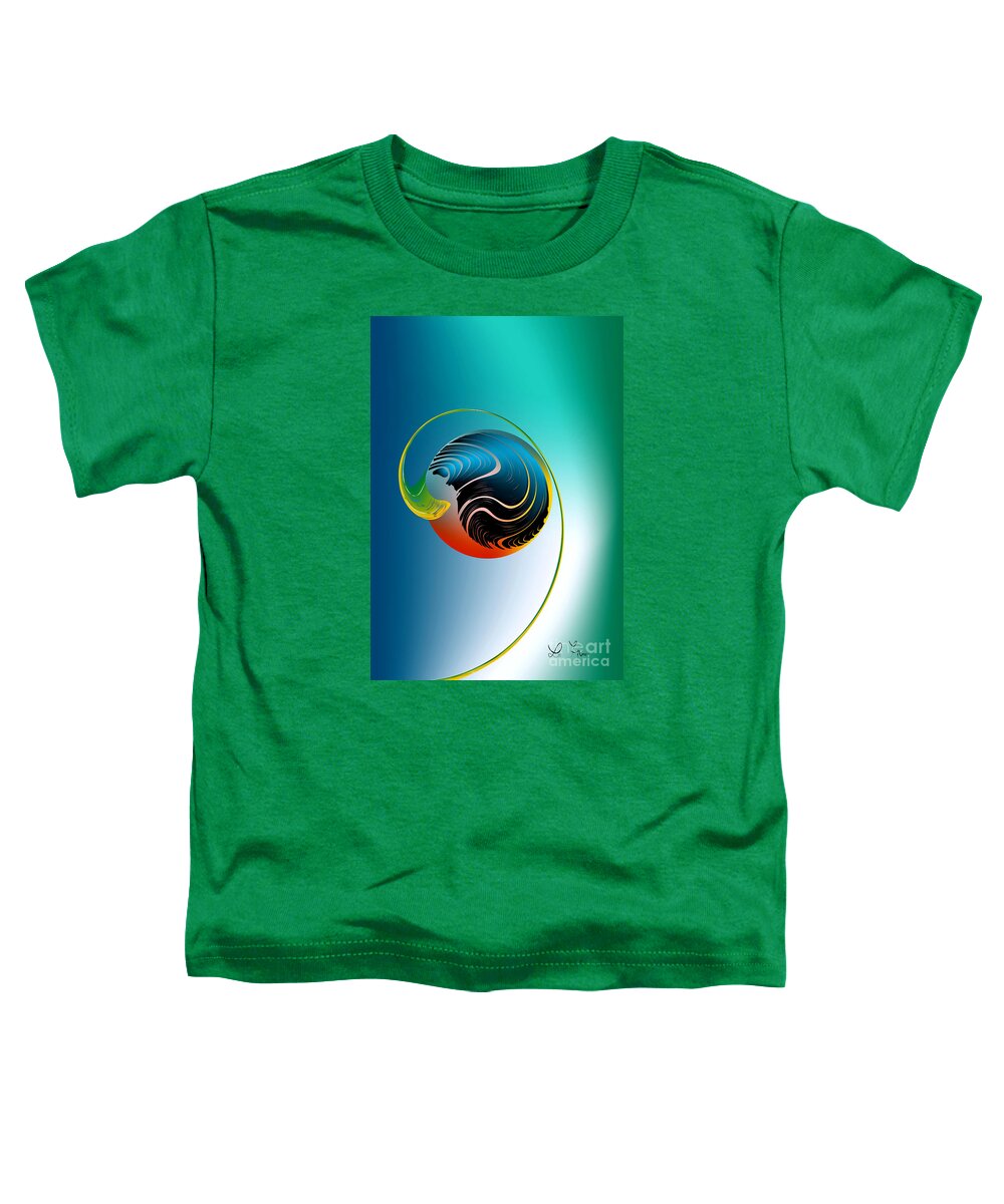 Genesis Toddler T-Shirt featuring the digital art Genesis by Leo Symon