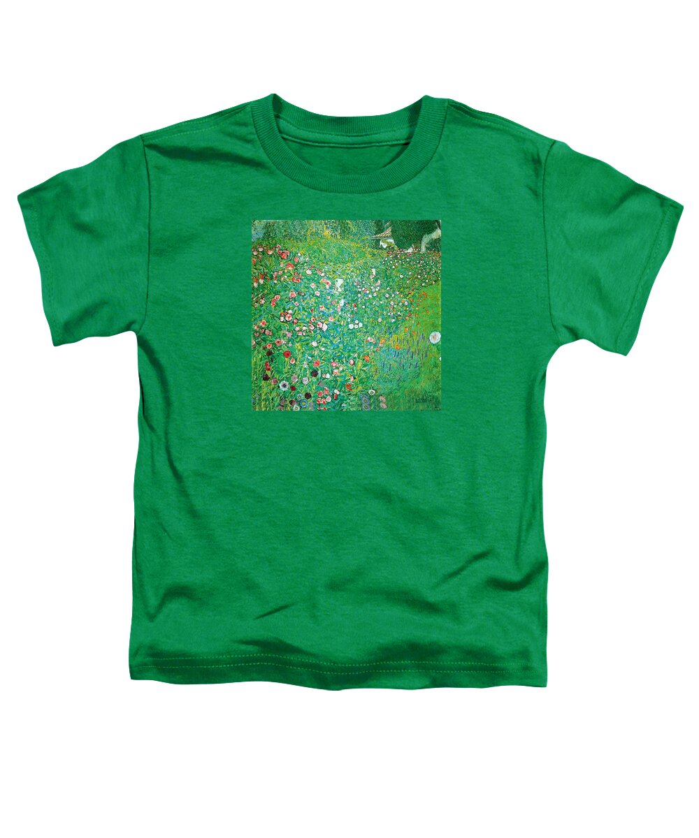 Italian Garden Landscape Toddler T-Shirt featuring the photograph Italian Garden Landscape by Gustav Klimt