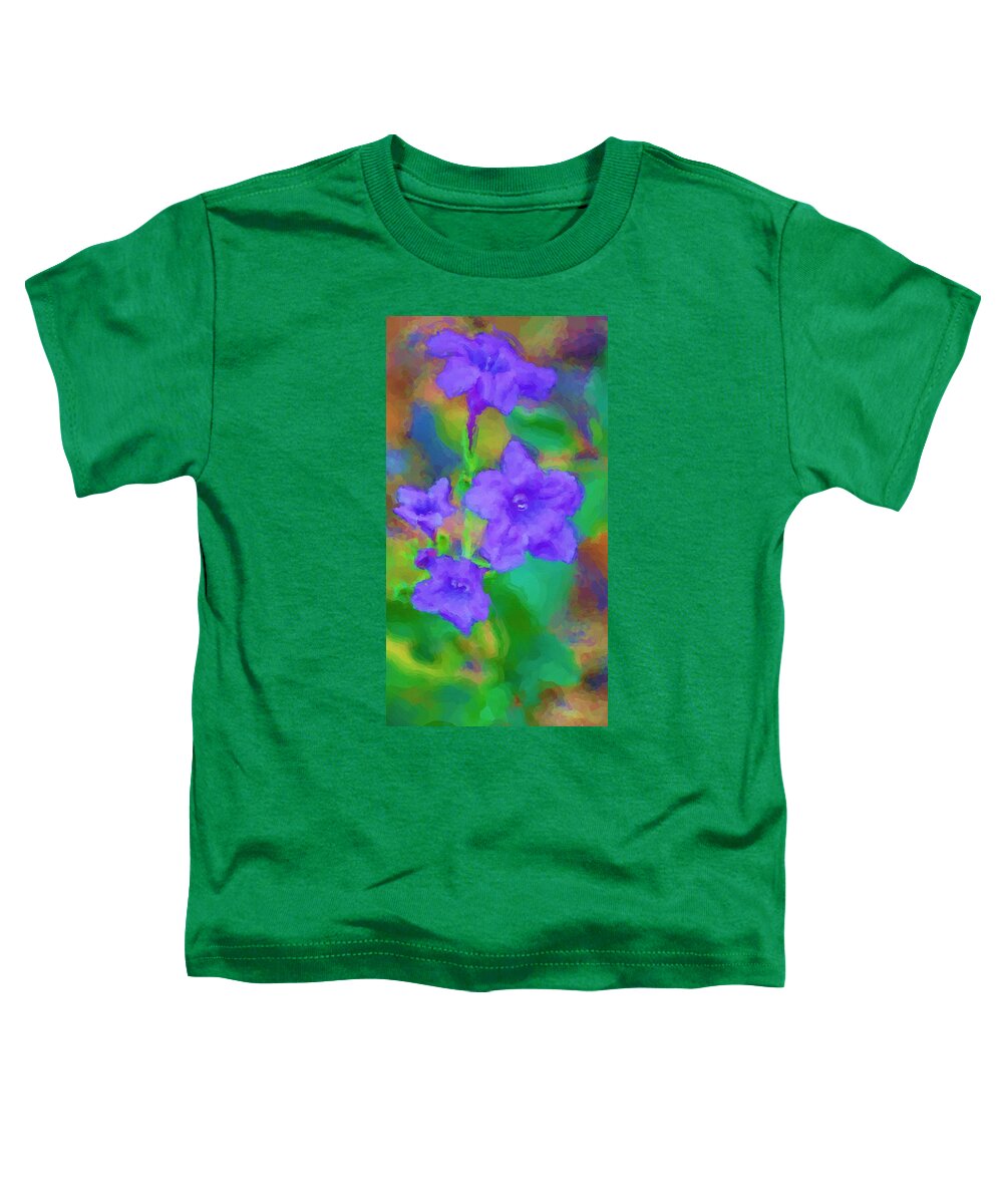 Floral Toddler T-Shirt featuring the photograph Purple Flowers 102310 by David Lane