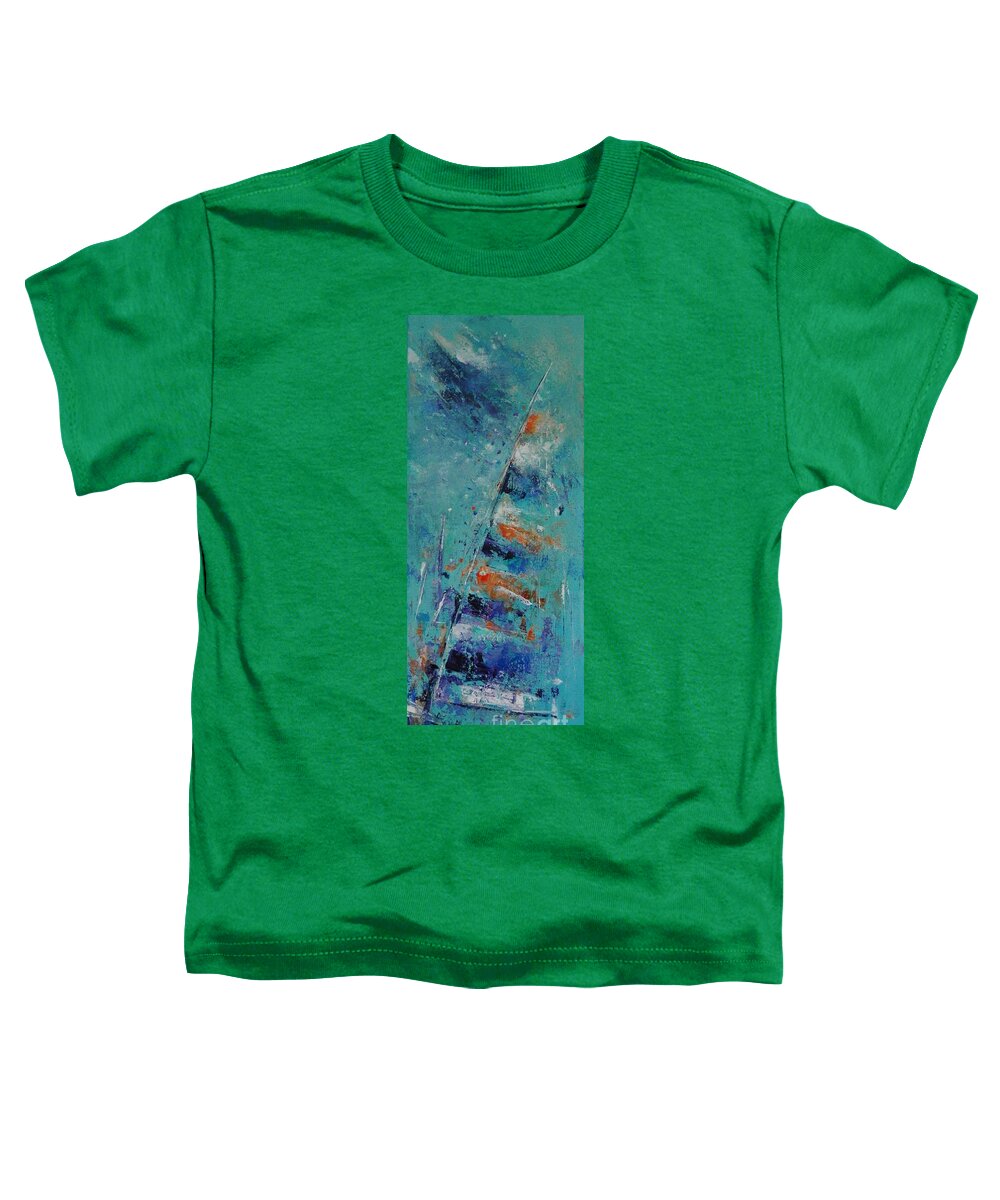 Sailing Toddler T-Shirt featuring the painting Sloop John B by Dan Campbell