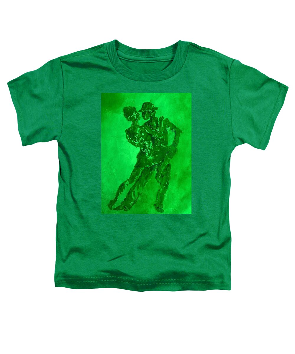 Dance Toddler T-Shirt featuring the painting Tango by Emily Page