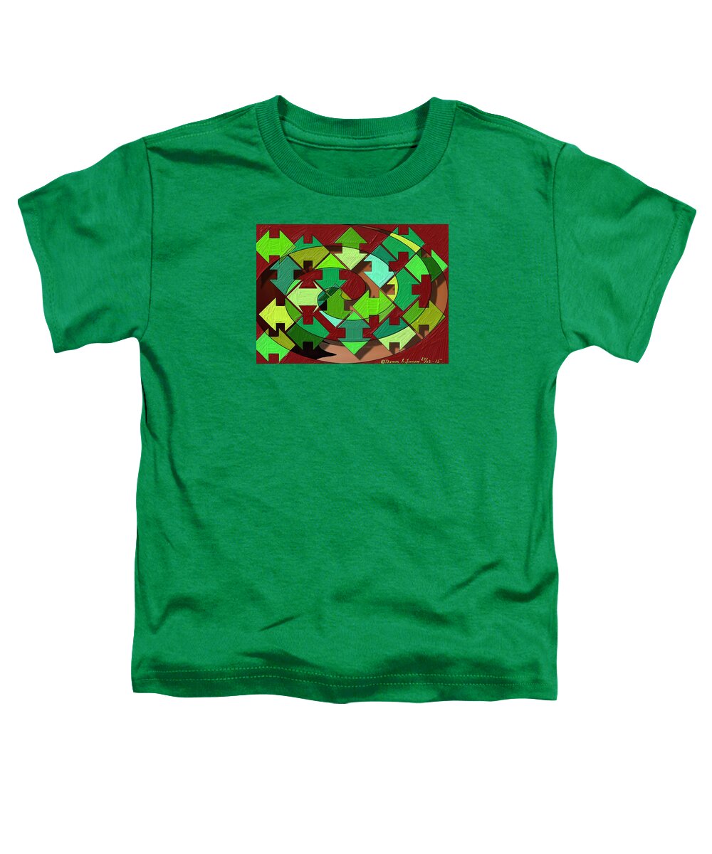Fantasy Toddler T-Shirt featuring the painting Whirl of directions by ThomasE Jensen