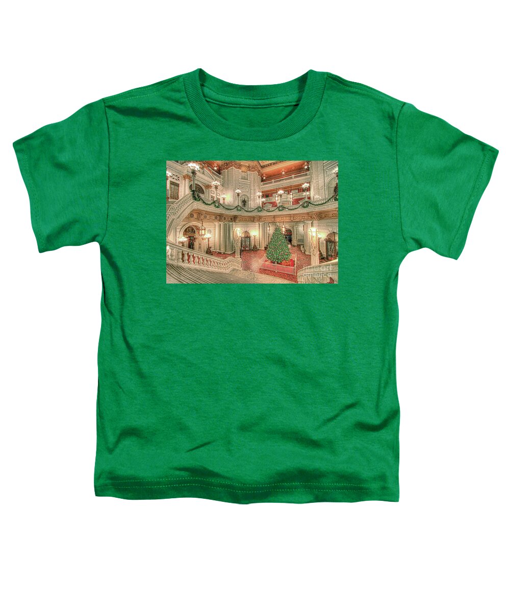 Christmas Toddler T-Shirt featuring the photograph Deck The Hall by Geoff Crego